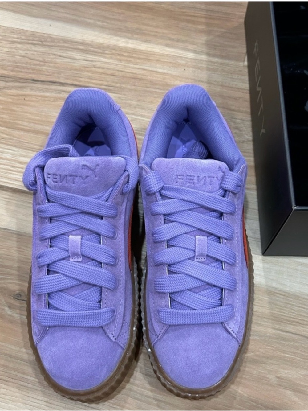 FENTY by Puma Lavender Suede Platform Sneakers